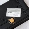 Christian Dior Diorama Black Leather Shoulder Bag