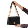 Christian Dior Diorama Black Leather Shoulder Bag