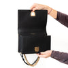 Christian Dior Diorama Black Leather Shoulder Bag