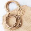 Christian Dior Diorissimo Ostrich Leather Beige Bag
