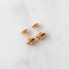 Christian Dior Couture Pink Gold Stud Earrings