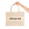 Christian Dior Dior Or Lace Butterfly Medium Book Tote Bag