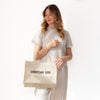 Christian Dior Dior Or Lace Butterfly Medium Book Tote Bag