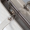 Dior Large  Lady Dior Grey Patent Leather Bag