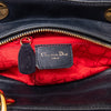 Dior Medium Lady Dior Navy Suede Leather  Bag