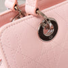 Dior Vintage Small Pink Cannage Lady Dior Tote Bag