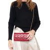 Dior Red Patent Leather Cannage Lady Dior Wallet On Chain Bag