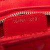 Dior  Lady Dior Red Leather Medium Bag