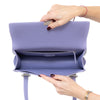 Dior Mitzah Violet Leather Double Handle Shoulder Bag