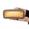 Christian Dior Lady Dior Mini Crystal Embellished Metallic Leather Bag