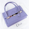 Dior Mitzah Violet Leather Double Handle Shoulder Bag