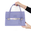 Dior Mitzah Violet Leather Double Handle Shoulder Bag