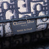 Christian Dior Medium Dior Book Tote Bag Ecru And Blue Dior Oblique Embroidery