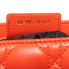Dior Large  Lady Dior Orange Leather Bag