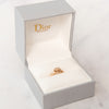 Christian Dior Couture Pink Gold And Diamonds Ring
