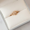 Christian Dior Couture Pink Gold And Diamonds Ring