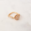 Christian Dior Couture Pink Gold And Diamonds Ring