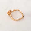 Christian Dior Couture Pink Gold And Diamonds Ring