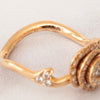 Christian Dior Couture Pink Gold And Diamonds Ring