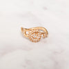 Christian Dior Couture Pink Gold And Diamonds Ring