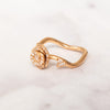 Christian Dior Couture Pink Gold And Diamonds Ring