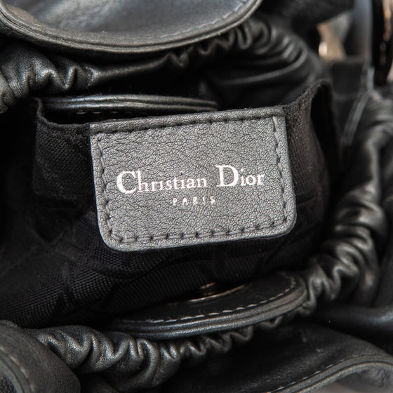 Christian Dior Malice Metallic Grey Leather Bag