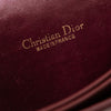 Christian Dior Vintage Burgundy Leather And Oblique Fabric Envelope Bag