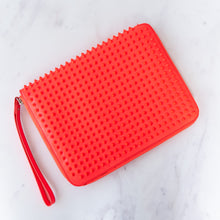  Christian Louboutin Red Patent  Spike Clutch Bag