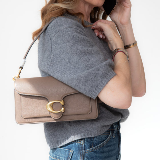Coach Dark Stone Tabby 26 Shoulder Bag