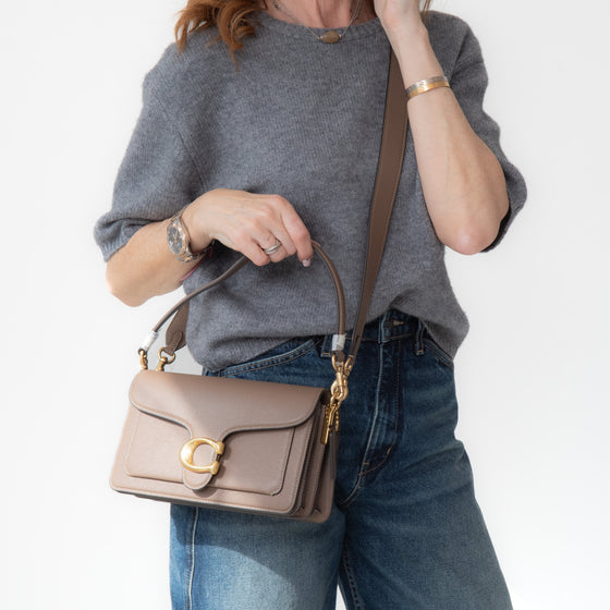 Coach Dark Stone Tabby 26 Shoulder Bag