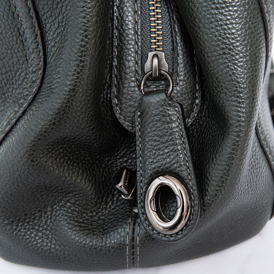 Coach Edie Grey Leather Shoulder Bag