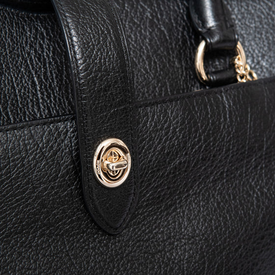 Coach Mercer Black Leather Bag