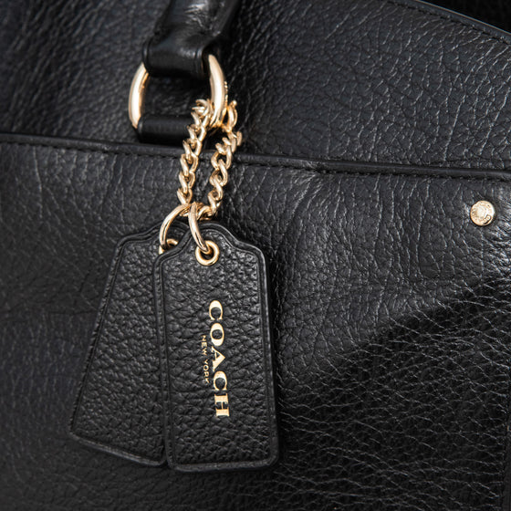 Coach Mercer Black Leather Bag