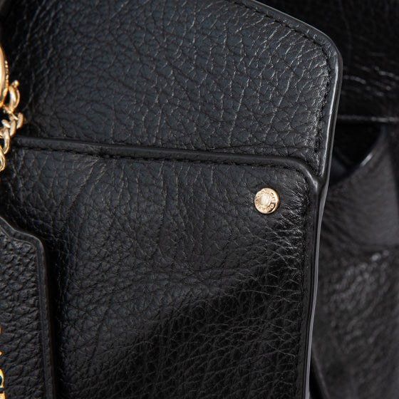 Coach Mercer Black Leather Bag