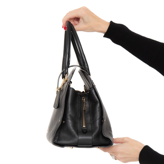 Coach Mercer Black Leather Bag