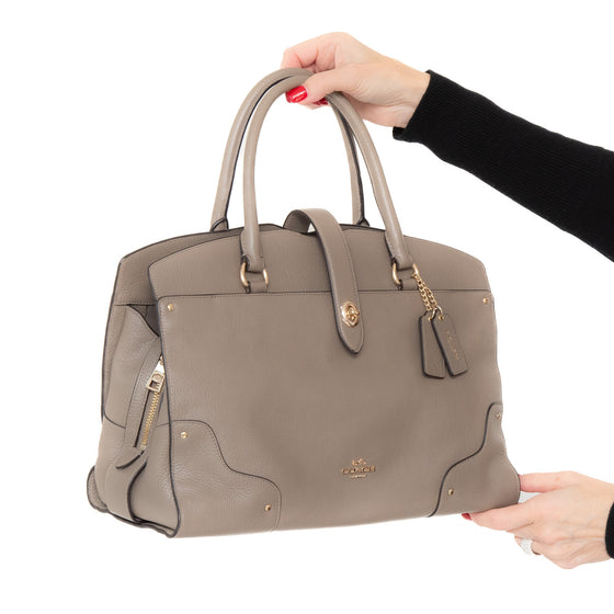 Coach Mercer Mushroom Leather Bag