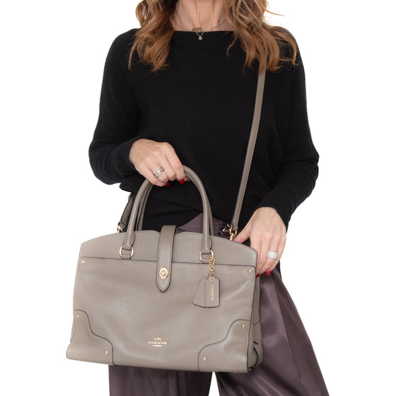 Coach Mercer Mushroom Leather Bag