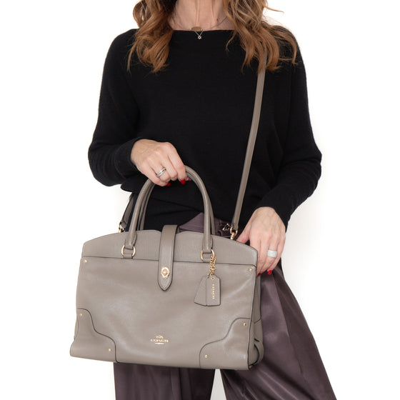 Coach Mercer Mushroom Leather Bag