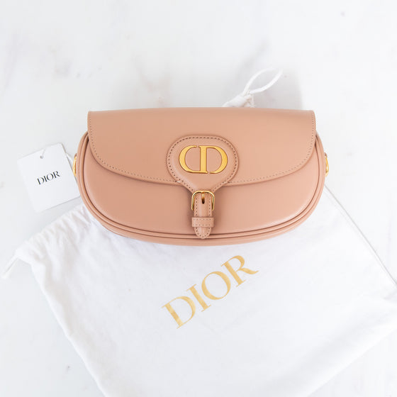 Dior Bobby  Rose De Vent East West Crossbody Leather  Bag