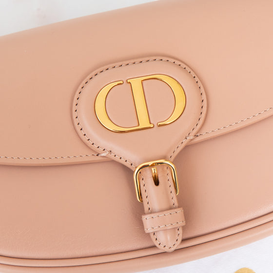 Dior Bobby  Rose De Vent East West Crossbody Leather  Bag