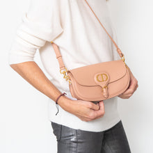  Dior Bobby  Rose De Vent East West Crossbody Leather  Bag