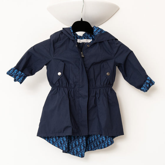 Dior Kids Navy Hoodie Trench