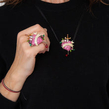  EVEYSPRELOVED Dior By John Galliano Bleeding Heart Rhinestone Embellished Ring