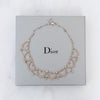 Christian Dior Vintage Jewelled Dangling Logos Necklace