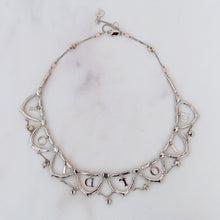  Christian Dior Vintage Jewelled Dangling Logos Necklace