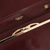 Dior Vintage Burgundy Leather Crossbody Clutch Bag