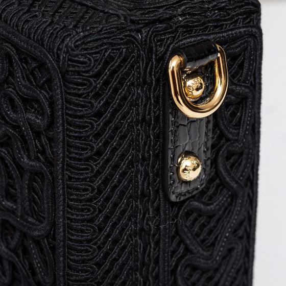 Dolce & Gabbana Dolce  Black Box Bag Cordonetto Detail