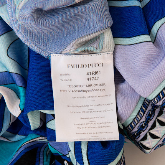 Emilio Pucci Blue Print Dress