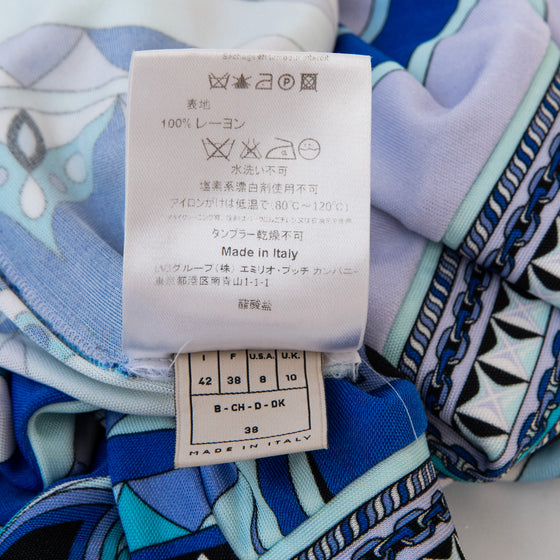 Emilio Pucci Blue Print Dress