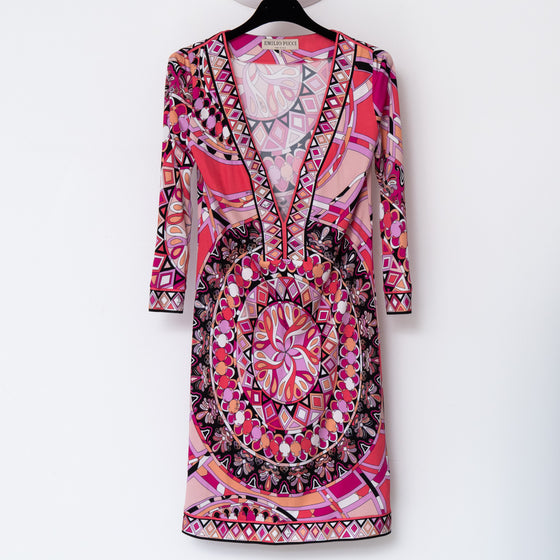 Emilio Pucci Pink Print Dress